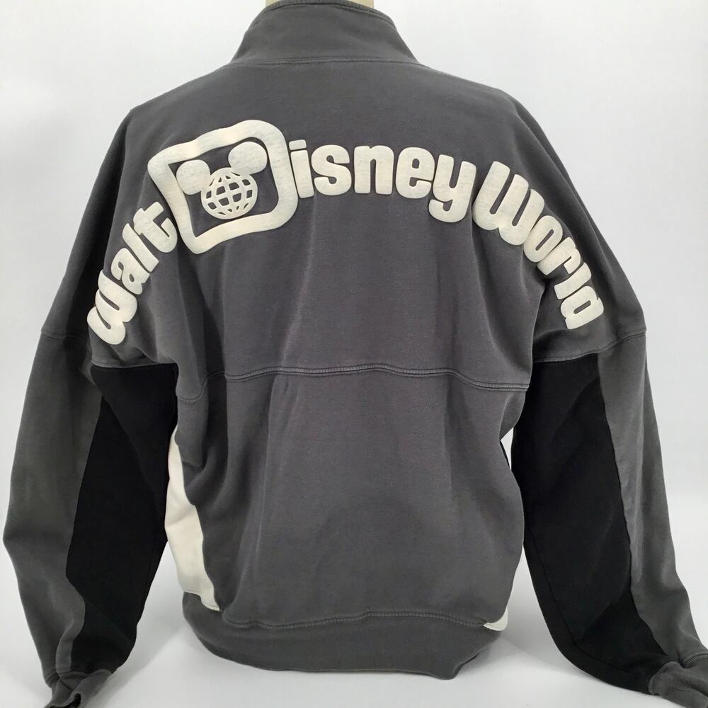 Disney World Spirit Jersey Est 1971 Zip Jacket Gray Small